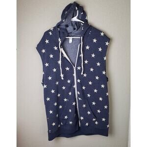 Alternative Apparel Stars Hoodie Vest XL